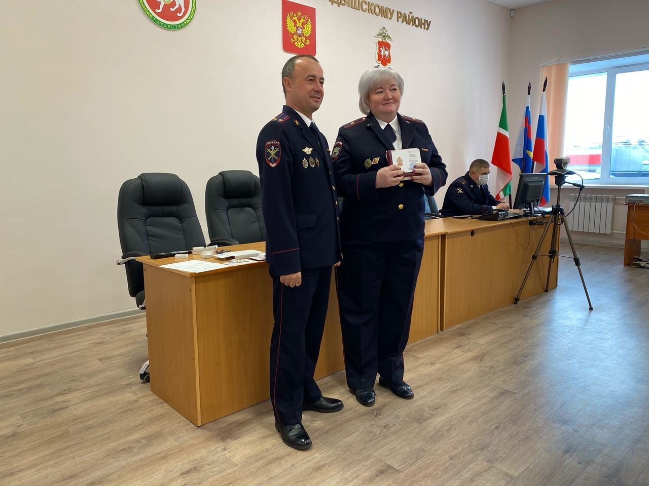 Мамадышским полицейским вручили ведомственные награды
