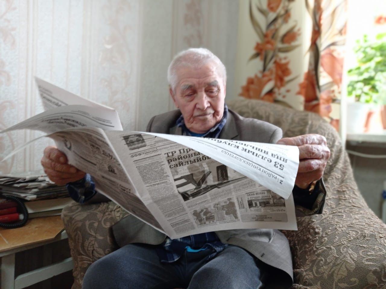 Мамадышец, ветеран Великой Отечественной войны Галимулла Набиуллин проголосовал на дому