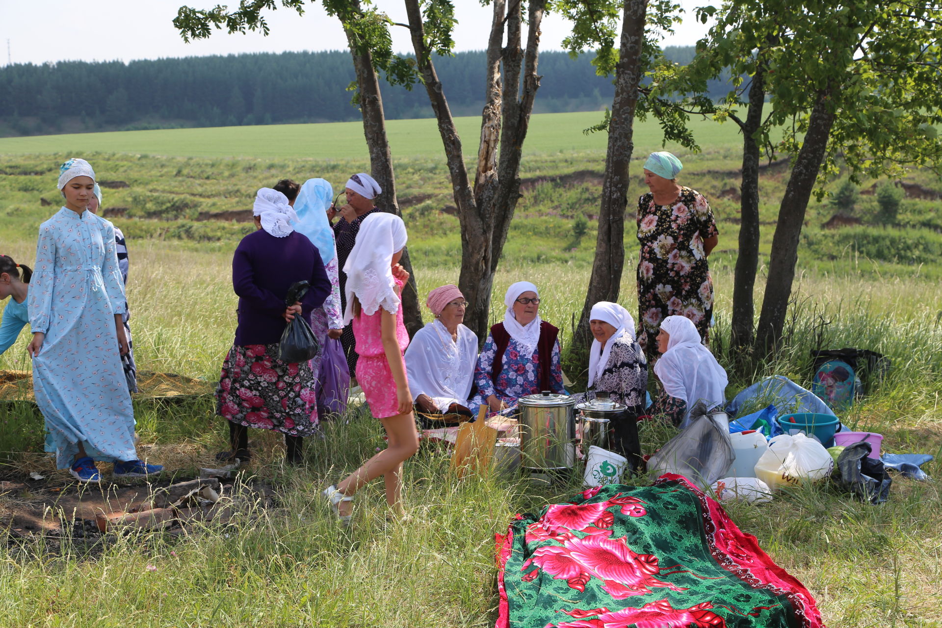 Жители Мамадышского района провели обряд "пожелание дождя”