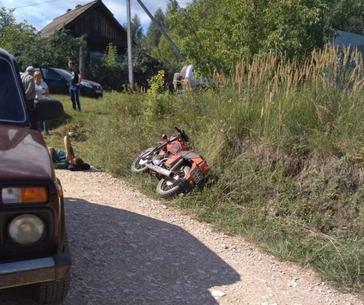 В Мамадышском районе пьяный 18-летний мотоциклист стал виновником ДТП