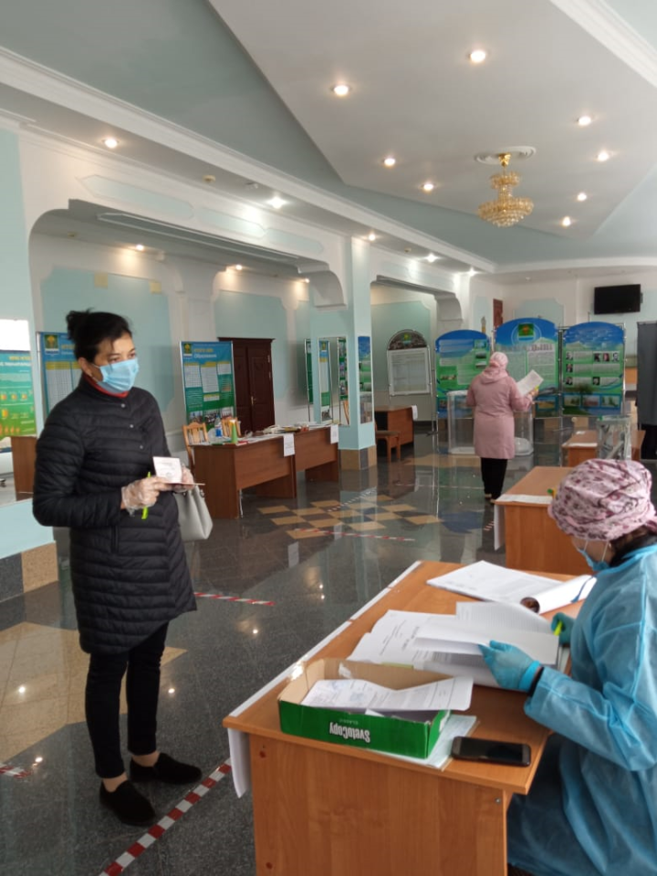 На избирательном участке в РДК мамадышцев вакцинируют от гриппа
