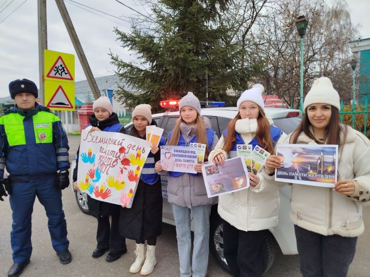 В Мамадыше состоялась акция ко Всемирному дню жертв ДТП