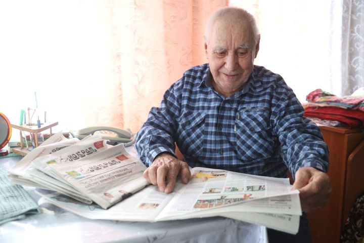 Житель Мамадышского района более 70 лет выписывает районку