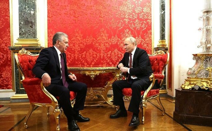 Президент Узбекистана  на встрече с Путиным рассказал о визите Минниханова в Узбекистан
