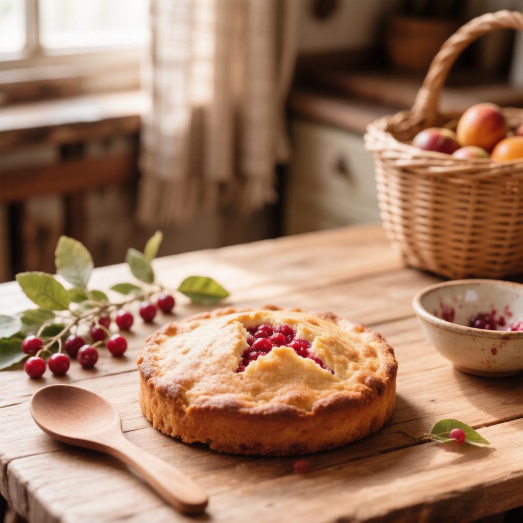 пирог из калины, ягоды можно заморозить
