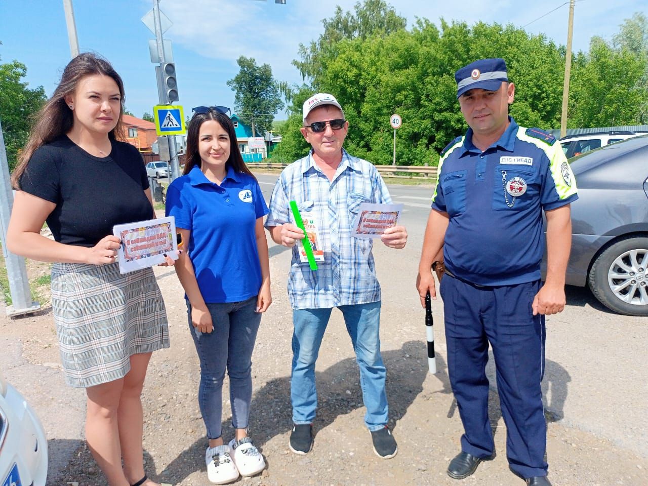 В Мамадыше прошла акция «Вместе – за безопасность дорожного движения»