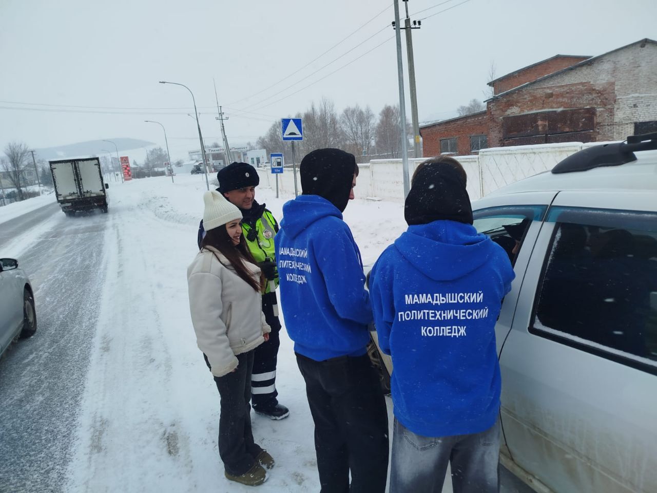 В Мамадыше прошла профилактическая акция «Зимняя дорога»