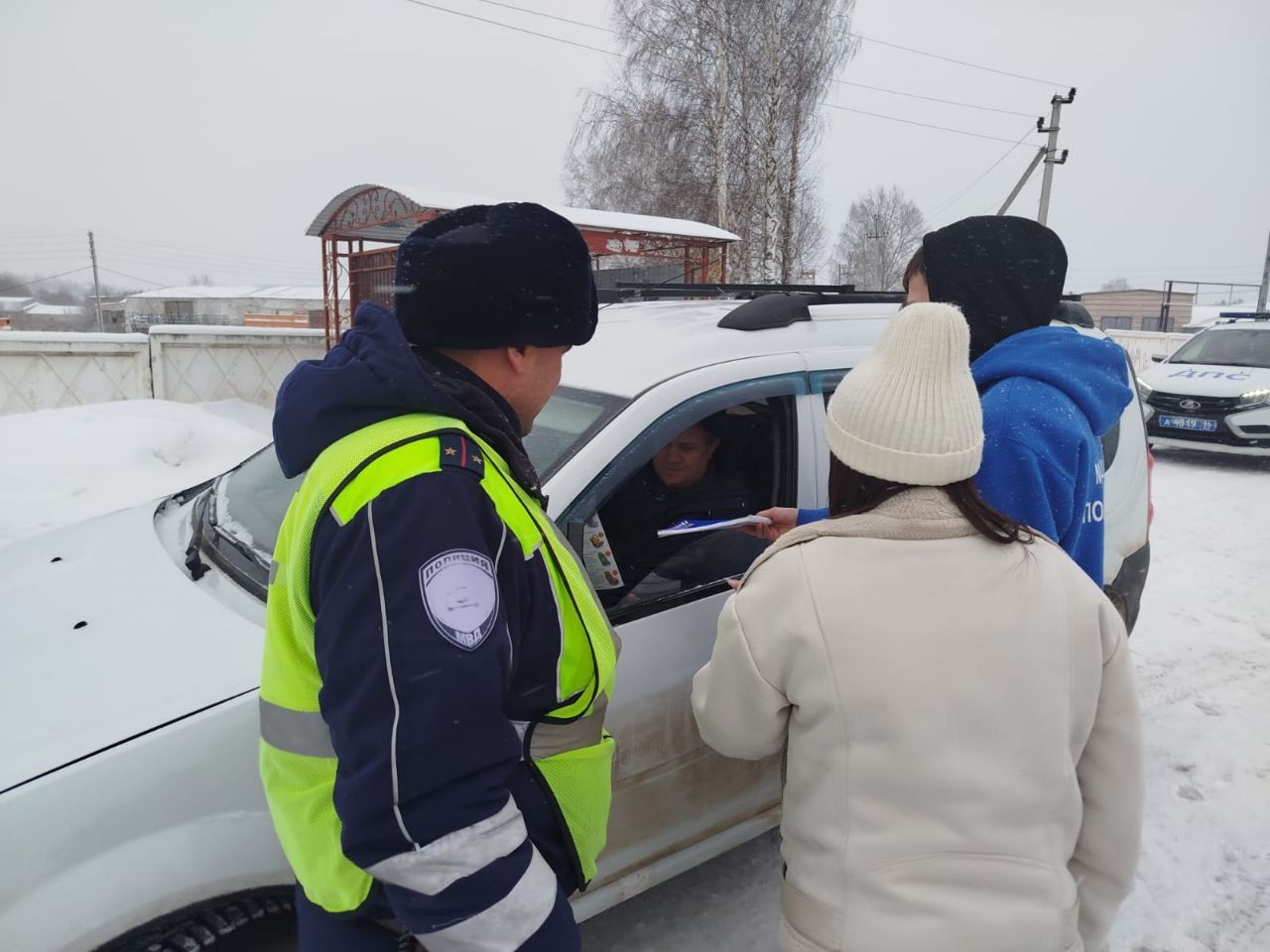 В Мамадыше прошла профилактическая акция «Зимняя дорога»
