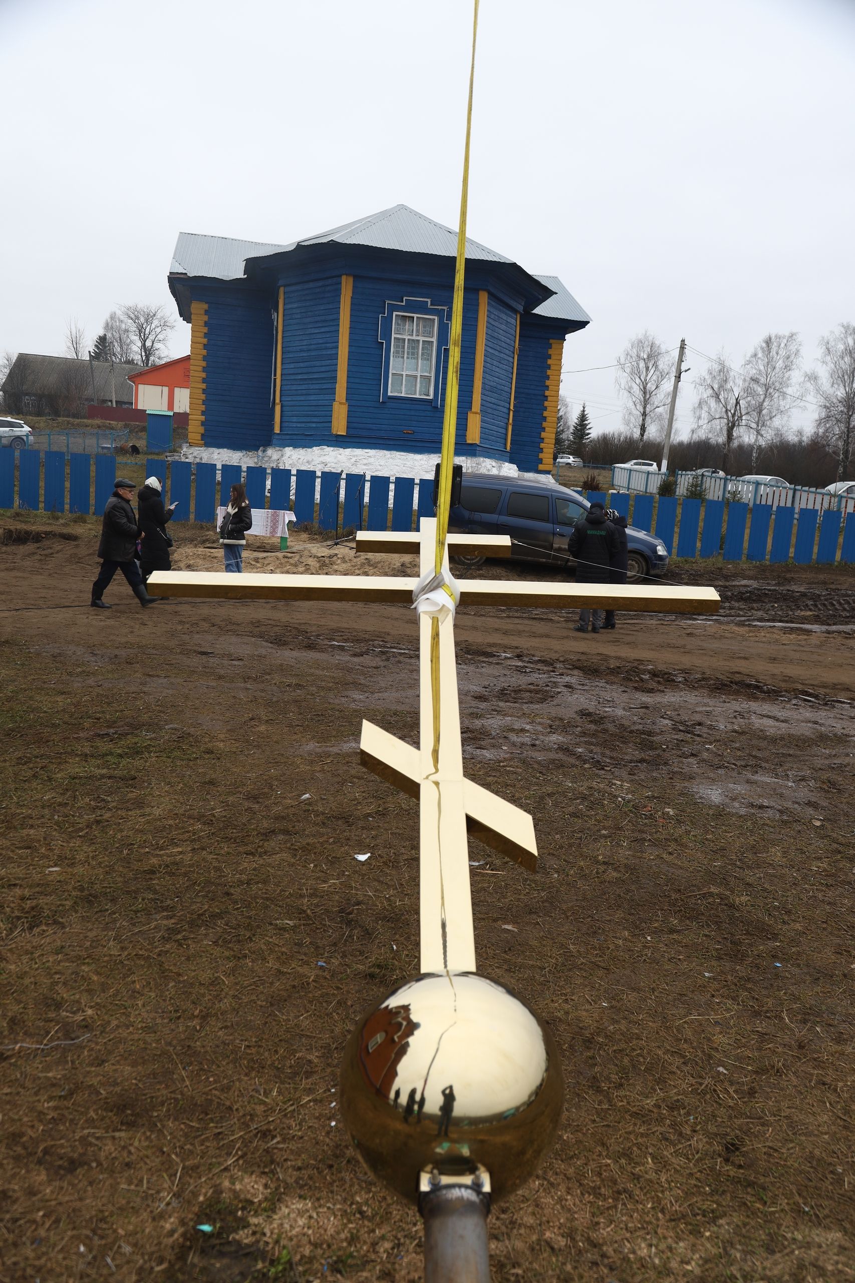 В Мамадышском районе состоялось установление креста на часовню