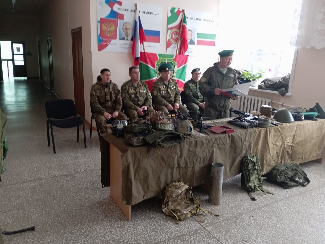 Учащиеся Олуязского лицея встретились с бойцом СВО