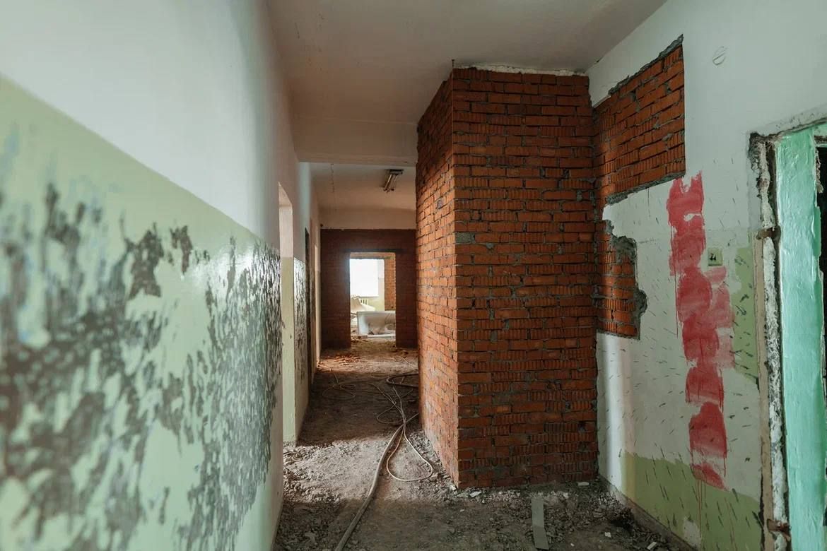 В Мамадышской ЦРБ продолжается масштабный капитальный ремонт