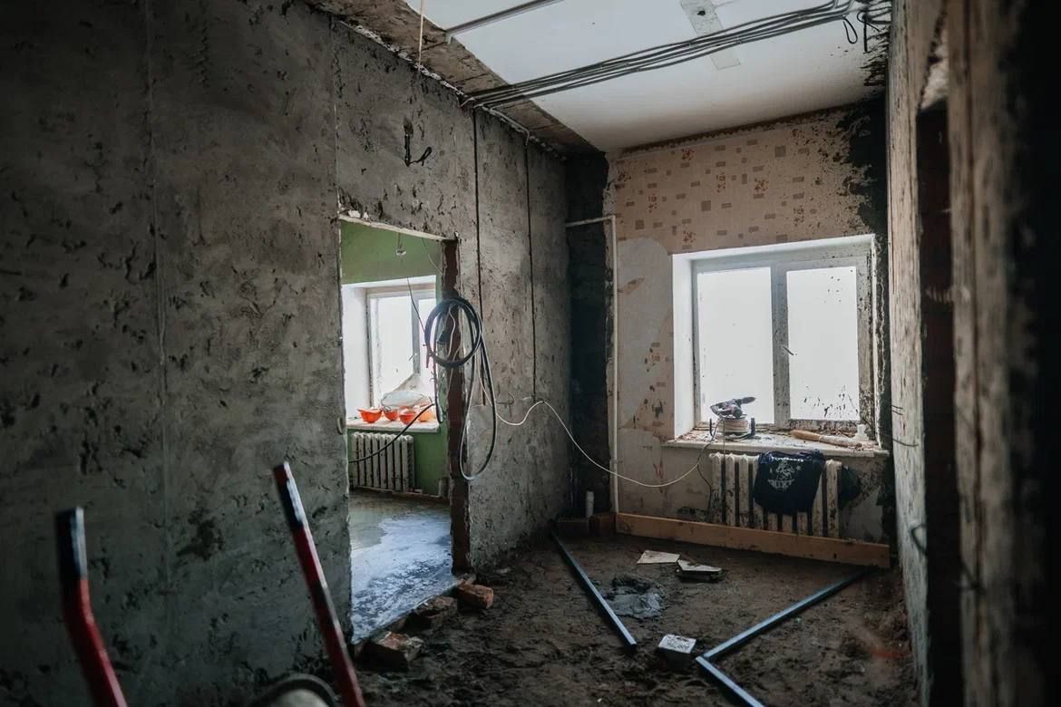 В Мамадышской ЦРБ продолжается масштабный капитальный ремонт
