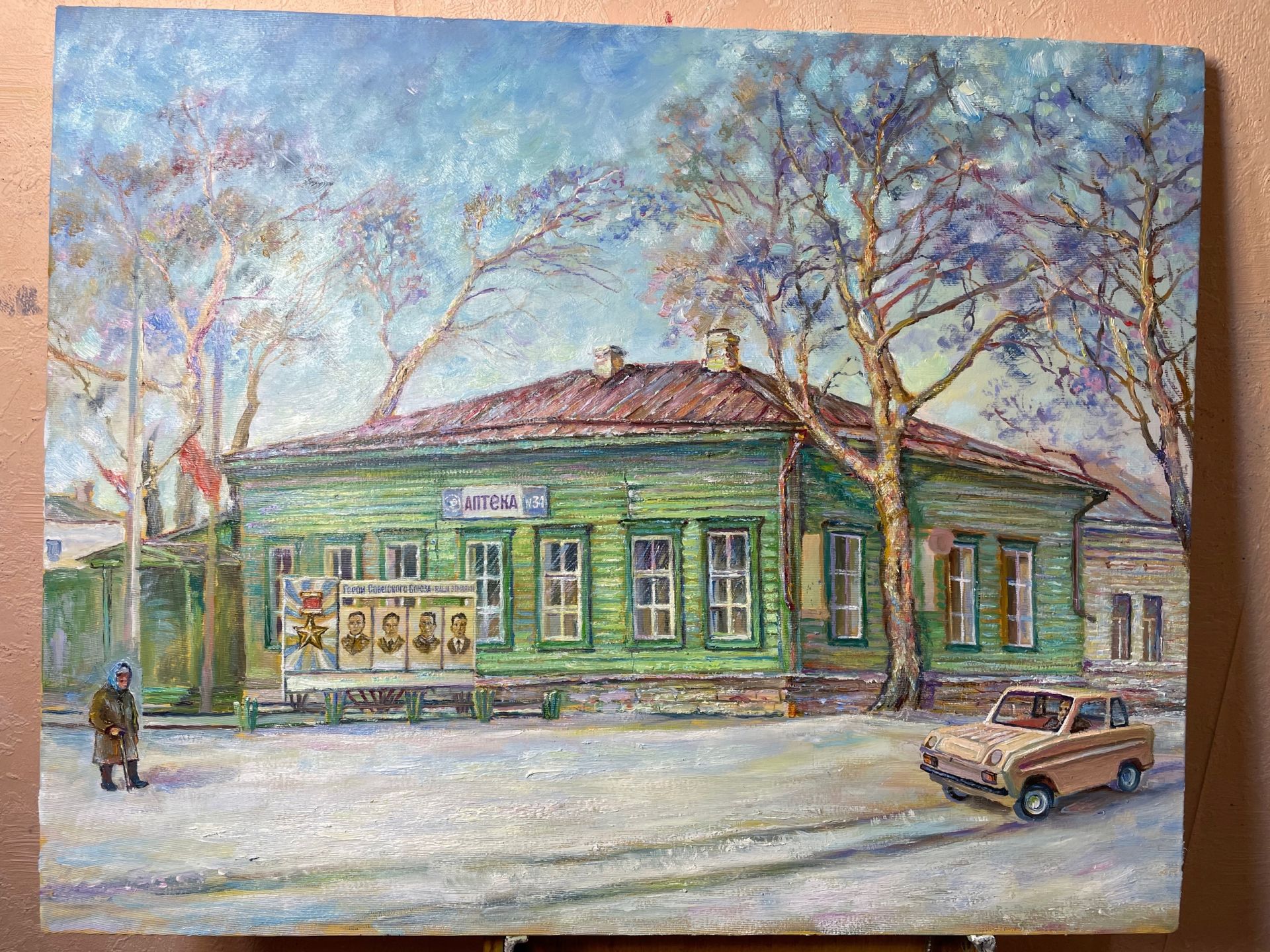 Роберт Салахутдинов пишет уголок старого города
