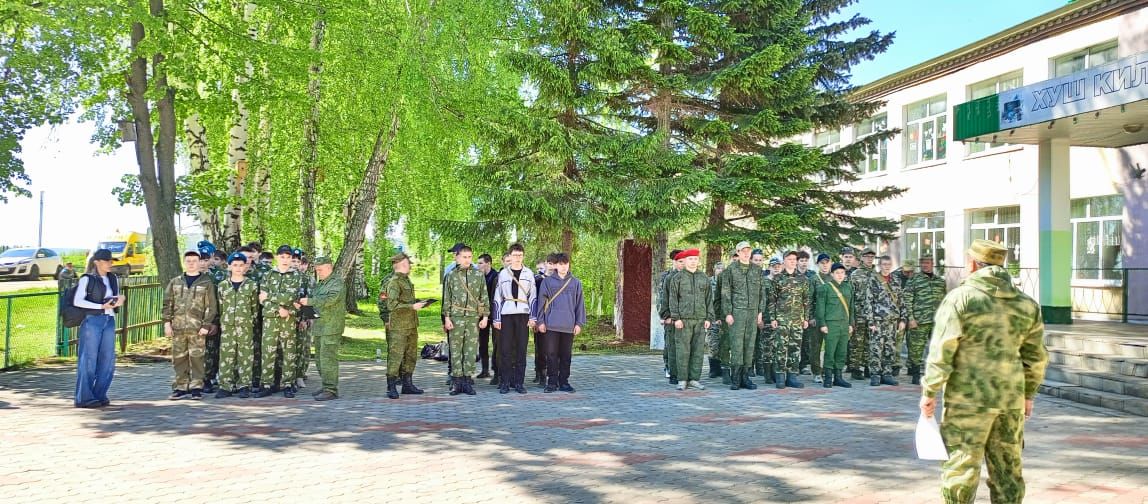 В Мамадыше прошли учебные сборы по военной подготовке для школьников