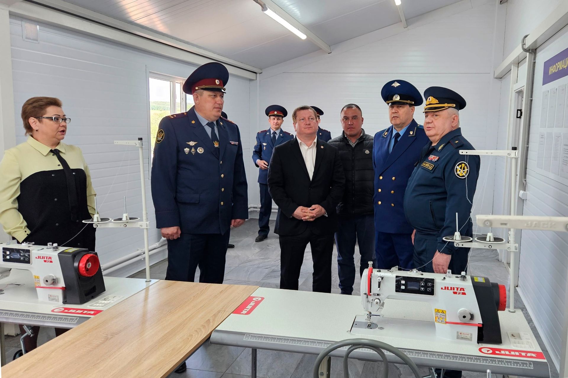 В колонии-поселении № 17 Татарстана открыли новую швейную мастерскую