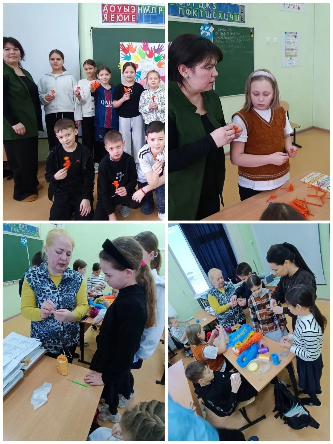 Родители провели мастер-классы для учеников начальной школы