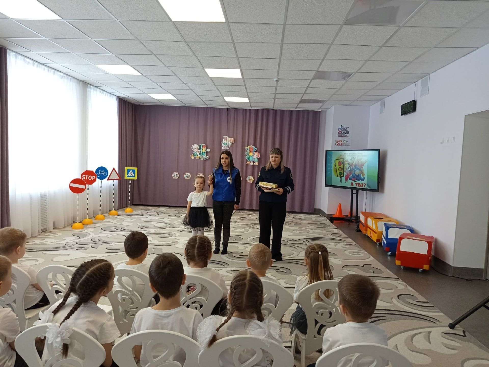 Мамадышским дошколятам напомнили правила безопасности