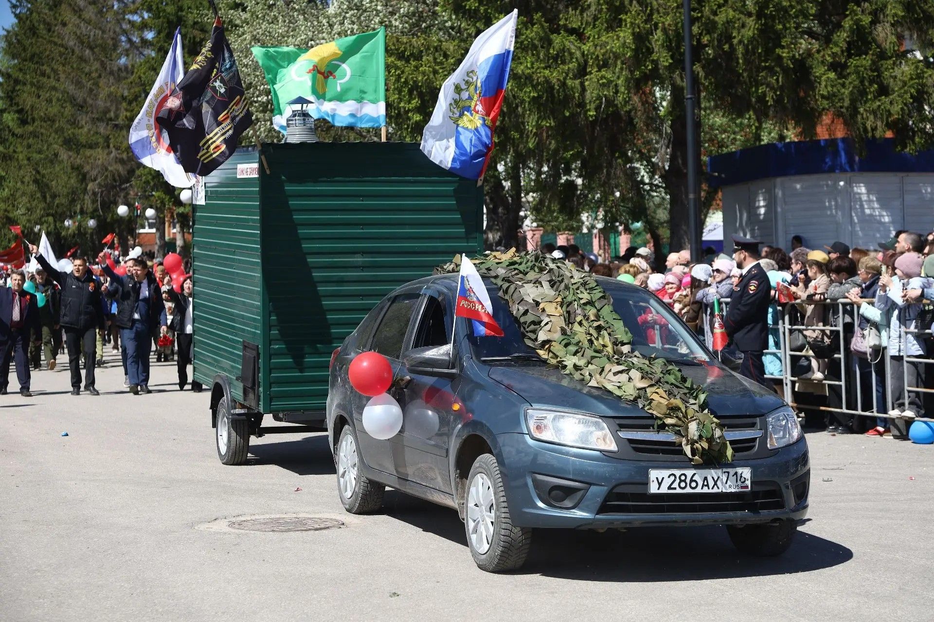 В Мамадыше прошёл парад Подбеды