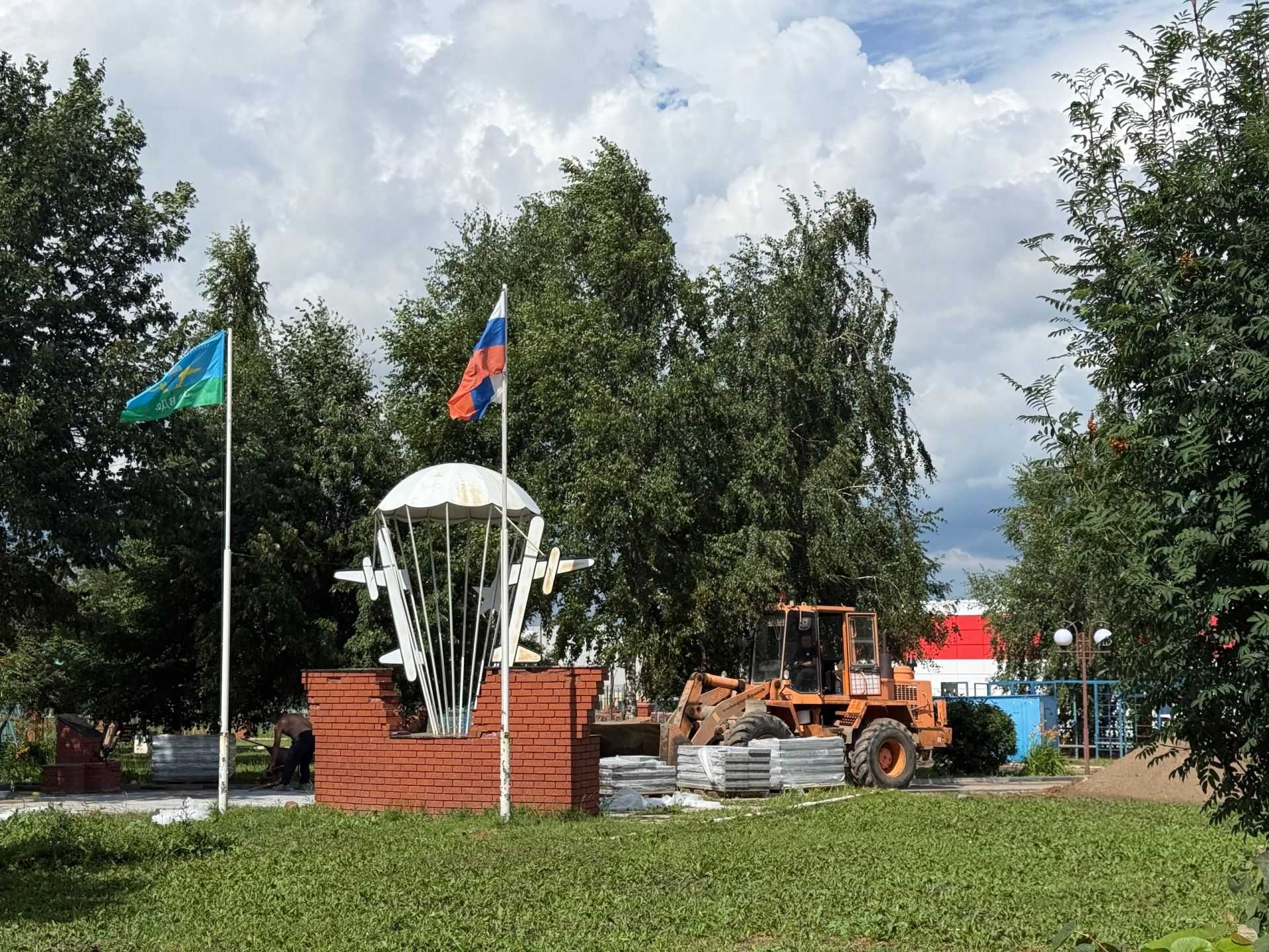 Парк Победы в Мамадыше начали благоустраивать