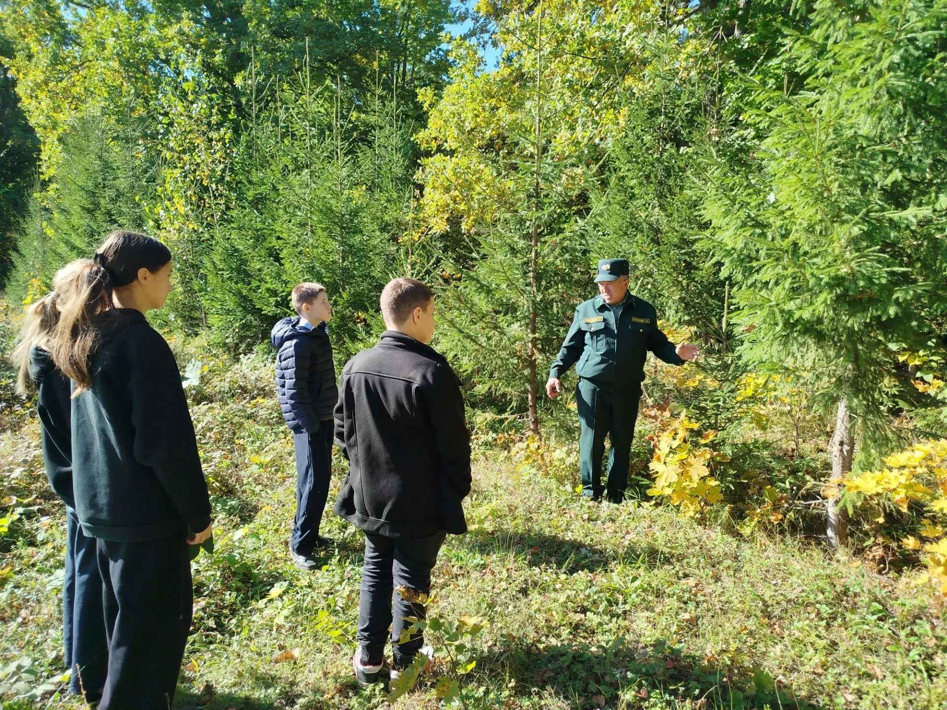 Юные лесоводы из Мамадыша побывали с экскурсией в Кляушском лесничестве