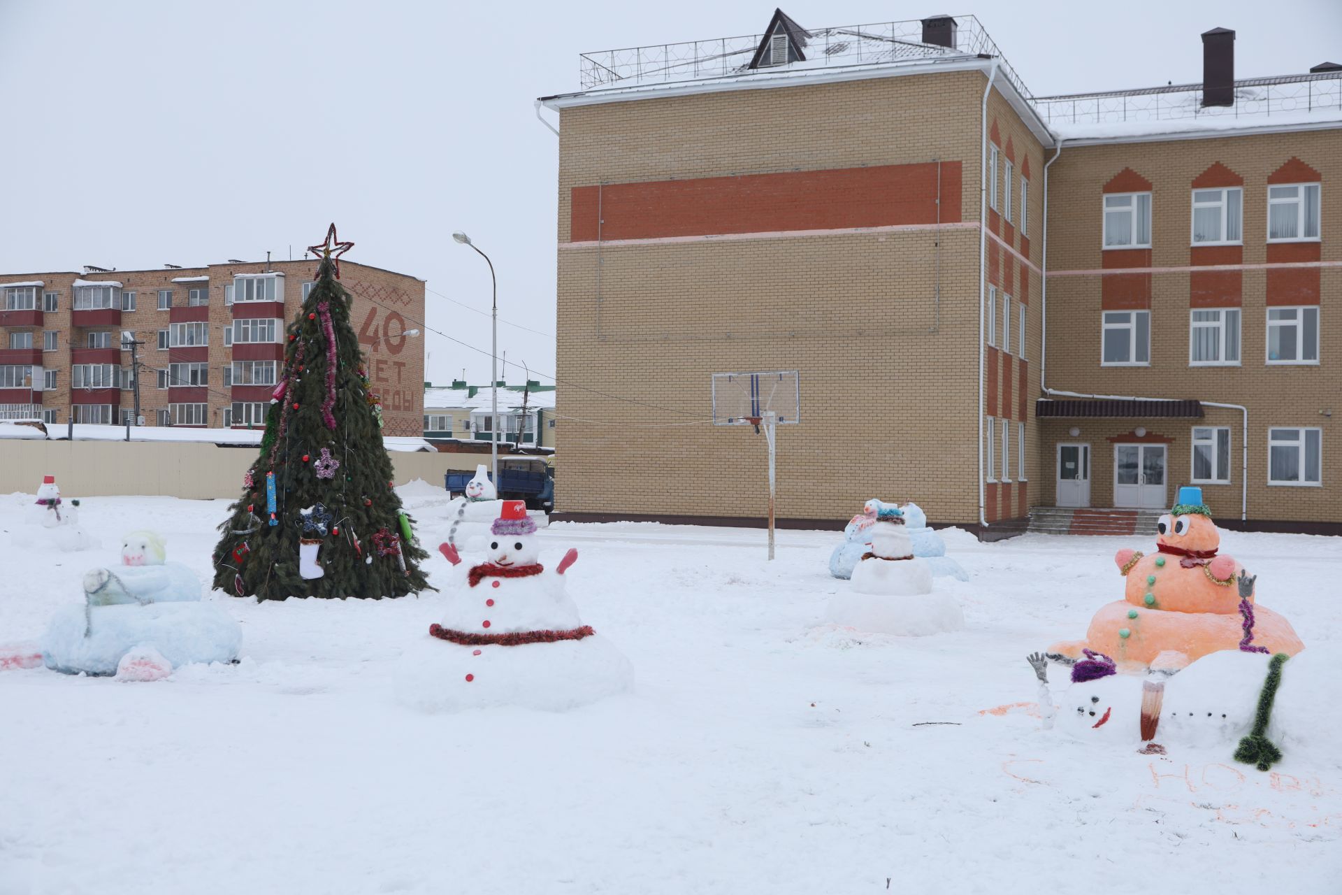 Новогоднее оформление города Мамадыш