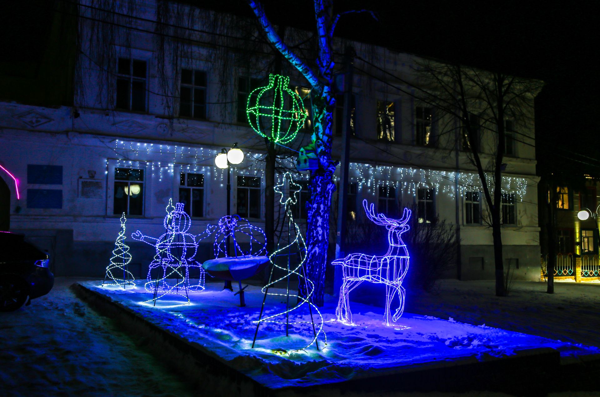 Новогоднее оформление города Мамадыш