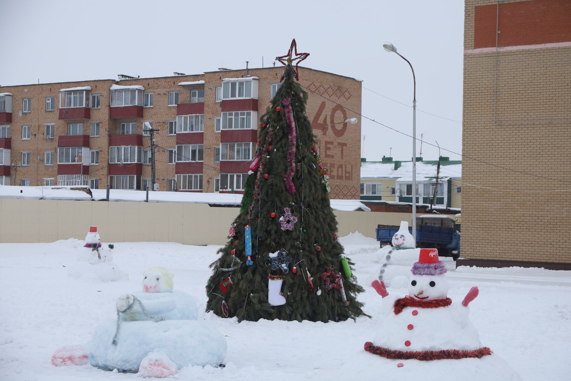 Новогоднее оформление города Мамадыш