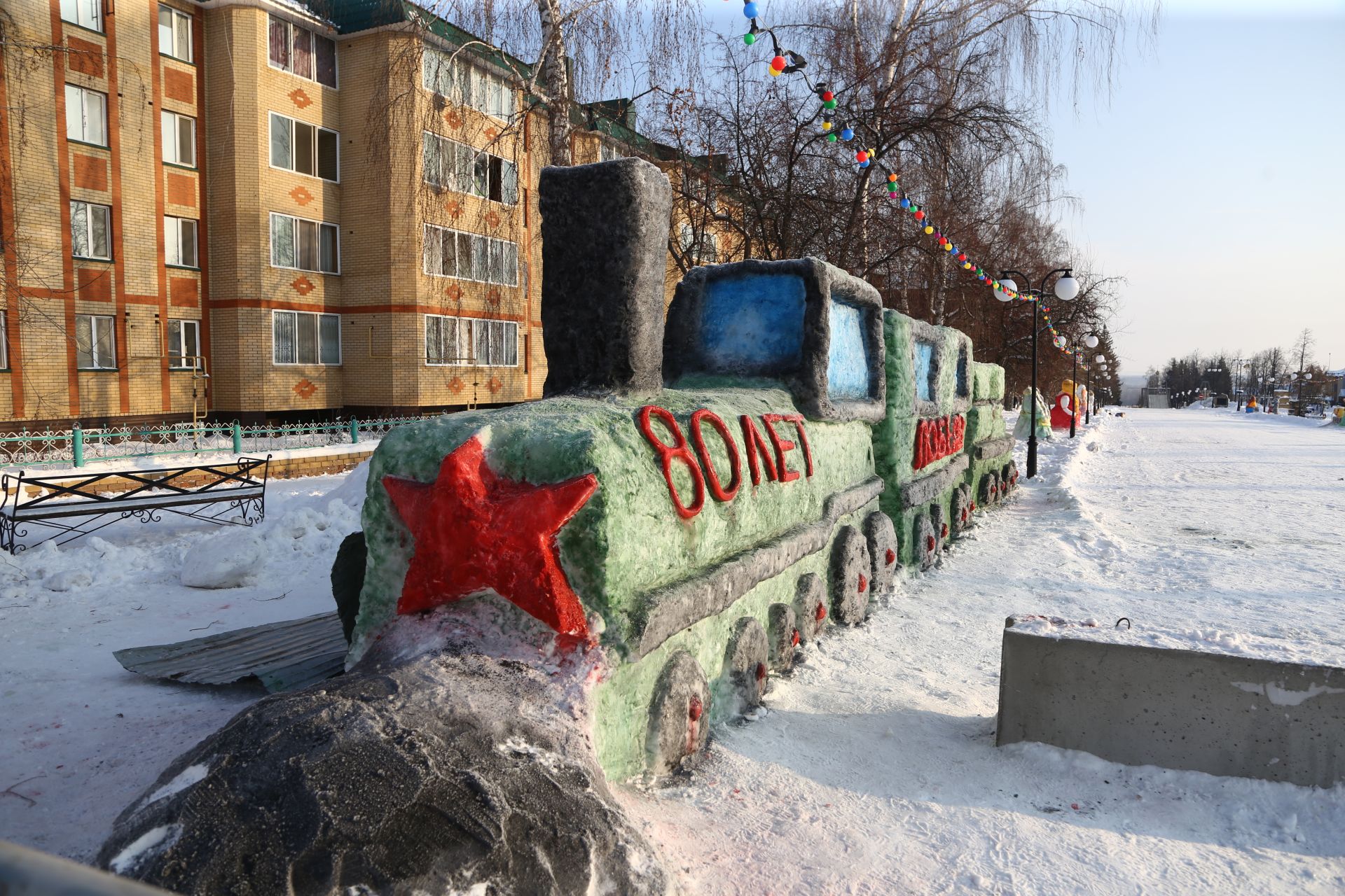 Новогоднее оформление города Мамадыш