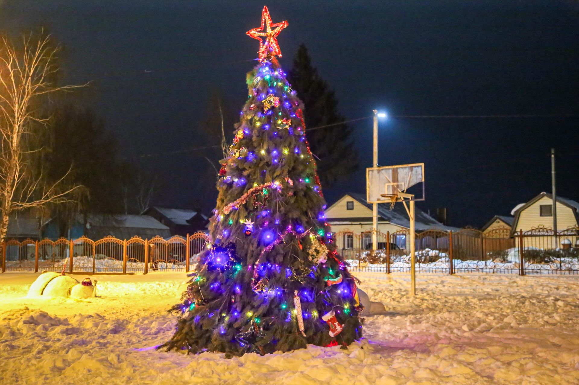 Новогоднее оформление города Мамадыш