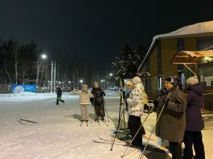 Серебряные волонтёры Мамадыша обучились классической лыжной технике