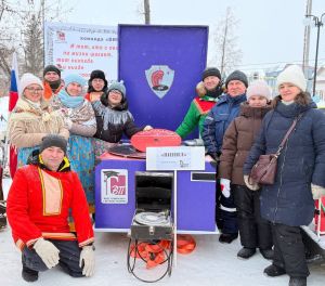 Легендарный патефон ожил на санной горке