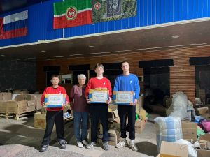 Участники Движения Первых Таканышской школы передали очередную партию гумпомощи
