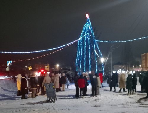 В селе Красная Горка состоялось открытие елки