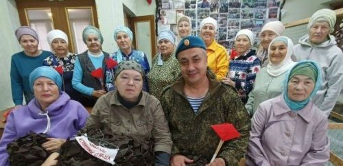 Участник СВО встретился с волонерами в Мамадыше
