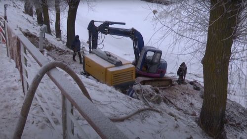 В Мамадыше приступили к строительству пешеходного моста