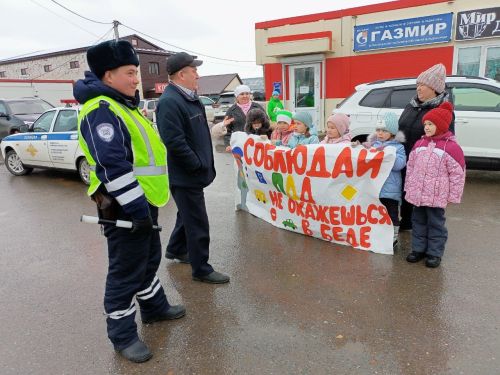 В Мамадыше провели профилактическую акцию «Соблюдай ПДД, не окажешься в беде»