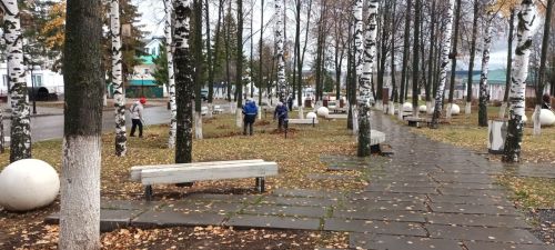 Сегодня в Мамадыше проходит общегородской субботник