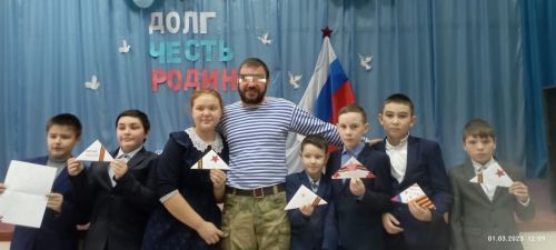Мобилизованный мамадышец встретился с учащимися Зверосовхозской СОШ