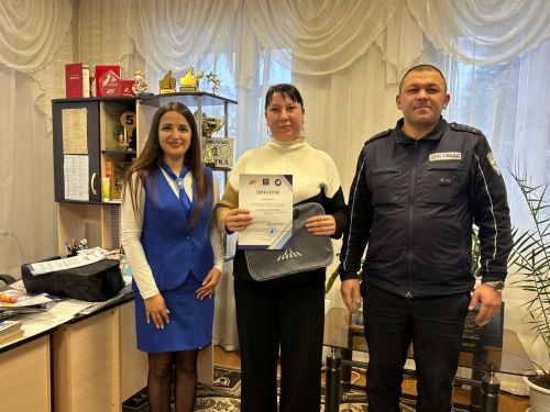 Местное отделение Госавтоинспекции наградило мамадышских журналистов