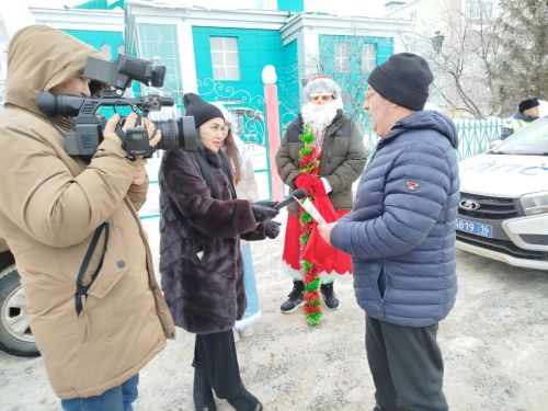 В Мамадыше стражи дорожного порядка провели предновогоднюю акцию