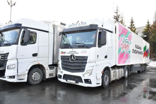 Раис Республики Татарстан принял участие в отправке гуманитарного груза в Лисичанск и Рубежное