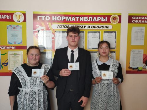 Выпускники Куюк-Ерыксинской школы получили знаки отличия ГТО