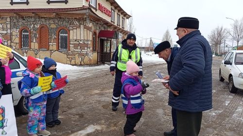 Мамадышские дошкольники провели акцию «Безопасная дорога детям»