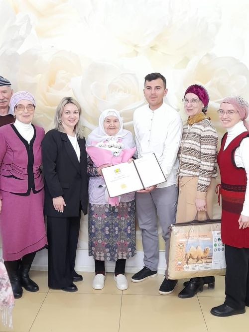Жительница Мамадыша Марзия Гарипова отметила 95-летний юбилей