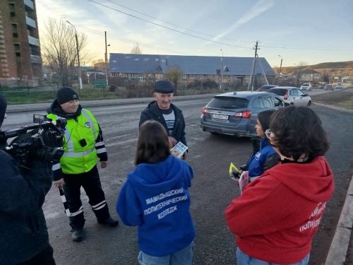 Мамадышские студенты и автоинспекторы провели акцию памяти жертв ДТП