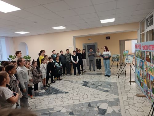 В Мамадыше открылась выставка детских работ «Образ защитника Отечества»