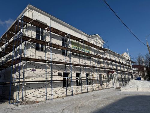 В Мамадыше продолжается капремонт республиканской школы по борьбе
