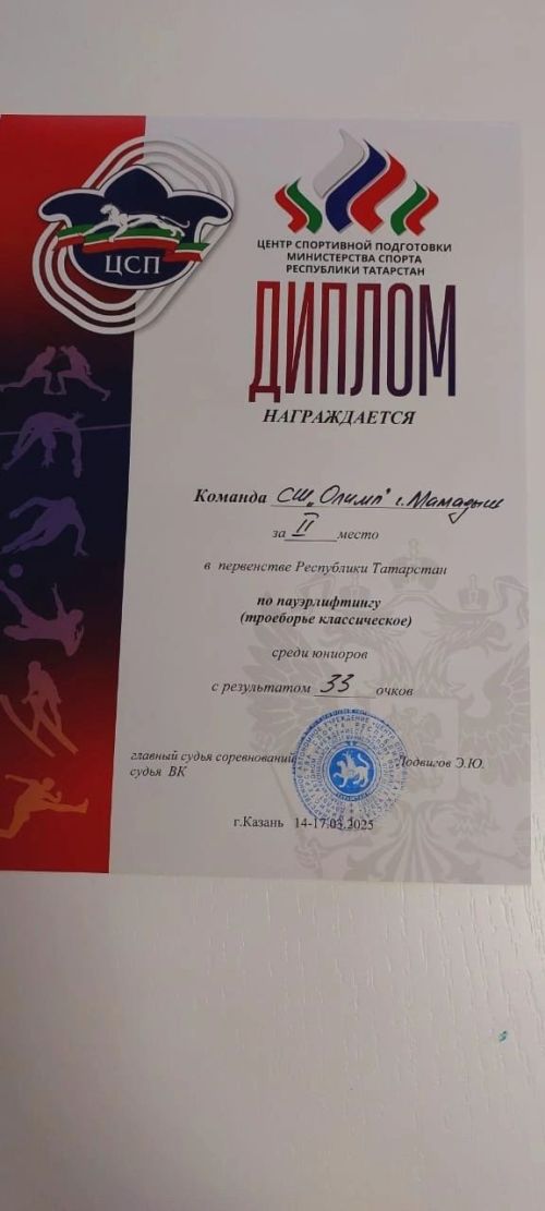 Спортсмены Мамадыша установили новые рекорды в Первенстве РТ по пауэрлифтингу