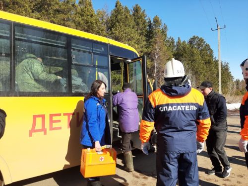 В Мамадышском районе провели учения по тушению лесного пожара