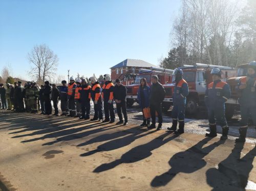 В Мамадышском районе провели учения по тушению лесного пожара